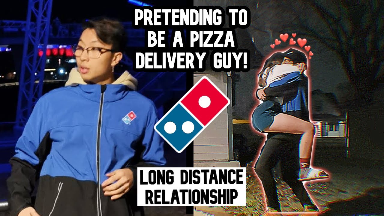 LDR || SURPRISING my LONG DISTANCE GIRLFRIEND by PRETENDING TO BE A PIZZA DELIVERY GUY!