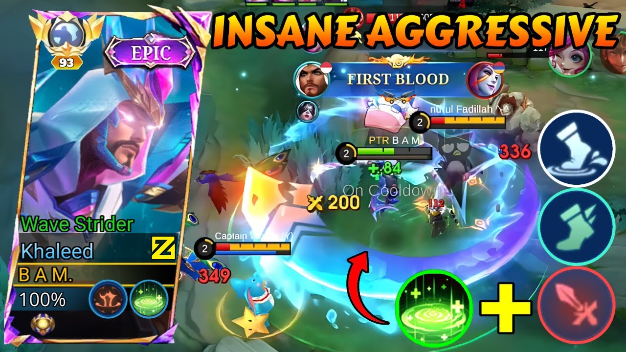 HOW TO PLAY AGGRESSIVE KHALEED ROAM ON BROKEN WALLS MAP! (YOU MUST KNOW!) - MLBB