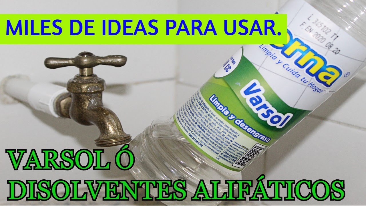 ✅MARAVILLAS del VARSOL ó DISOLVENTES ALIFÁTICOS / Dulce y Natural. (VIDEO 3)