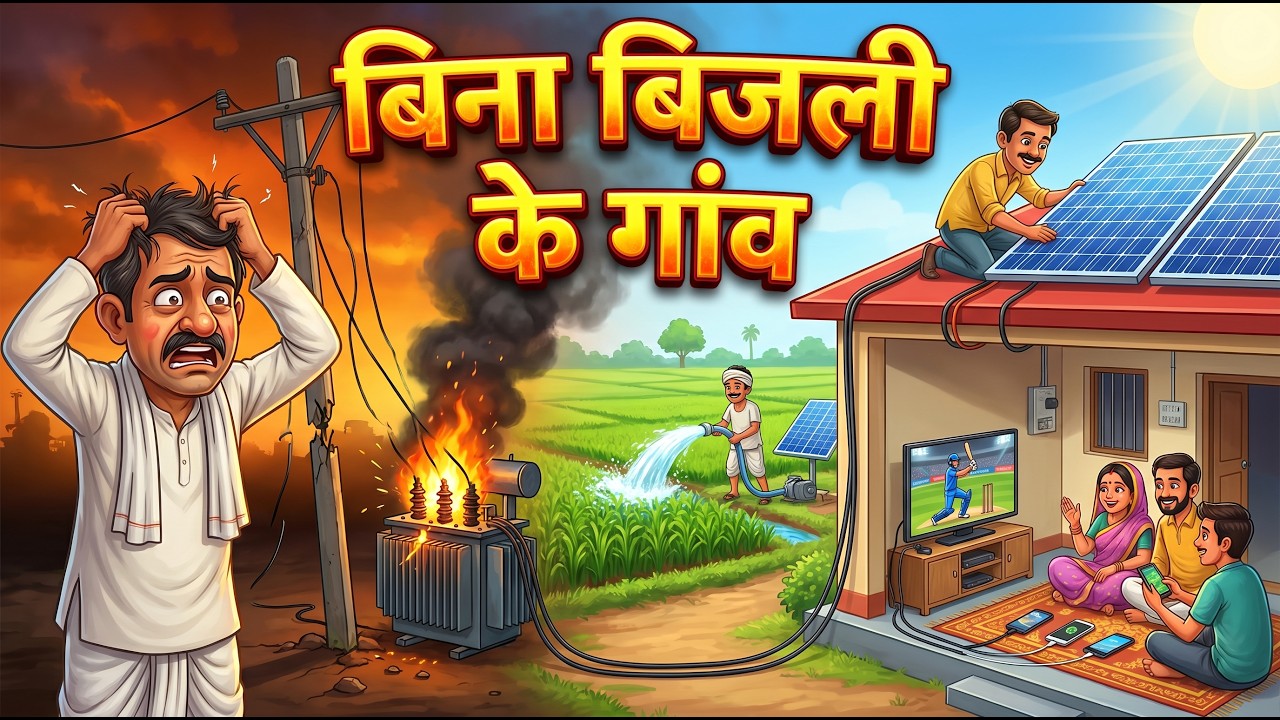 बिना बिजली का गांव  Bina Bijli Ka Gaon | Hindi Kahaniya | Animated Stories | HINDI STORIES | CARTOON