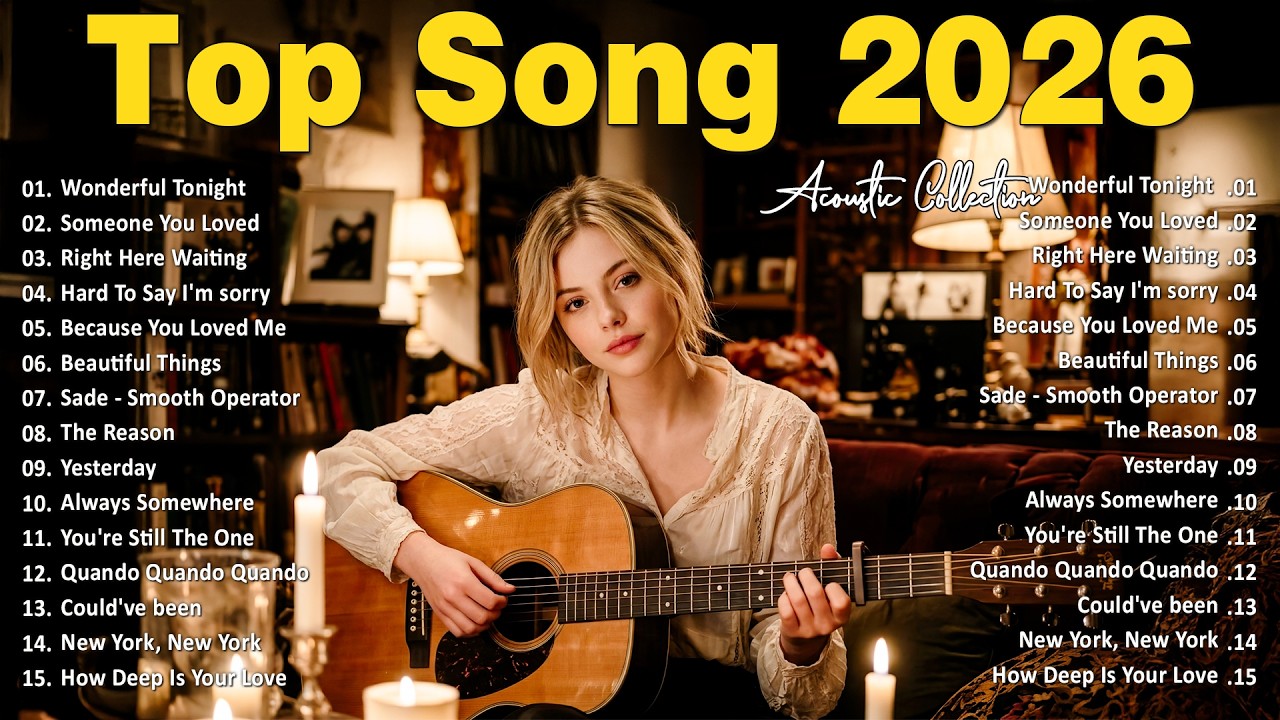 Top Acoustic Love Songs 2026 🎸 Relaxing Covers & Feel-Good Playlist
