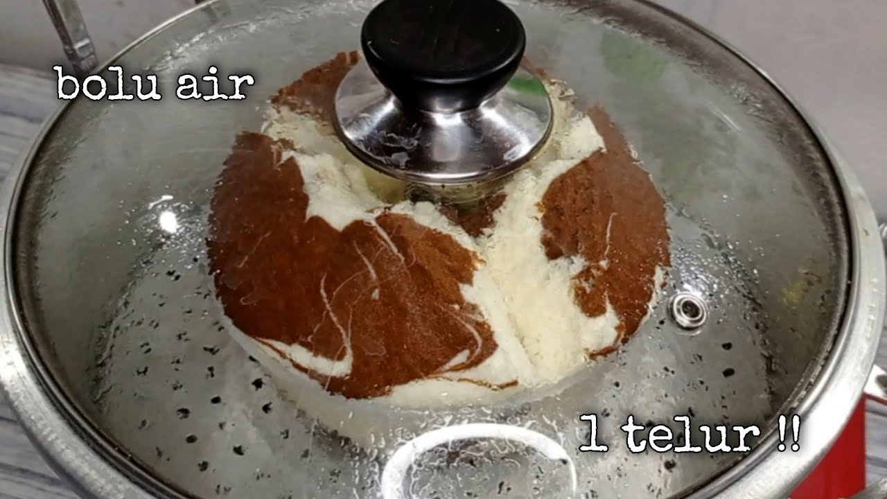 1 telur 😍 bolu air mekar 1 telur terlalu mengembang 🥰