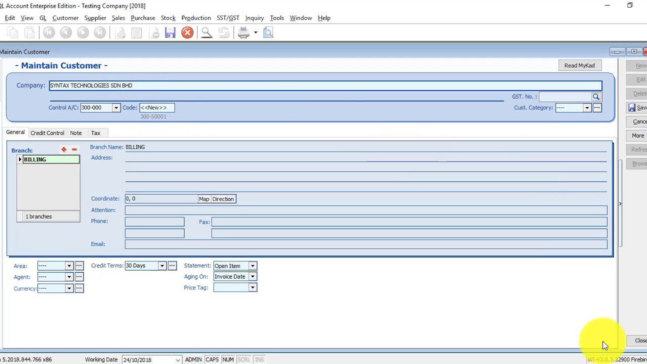SQL Accounting Software Tutorial 006 Maintain Customer