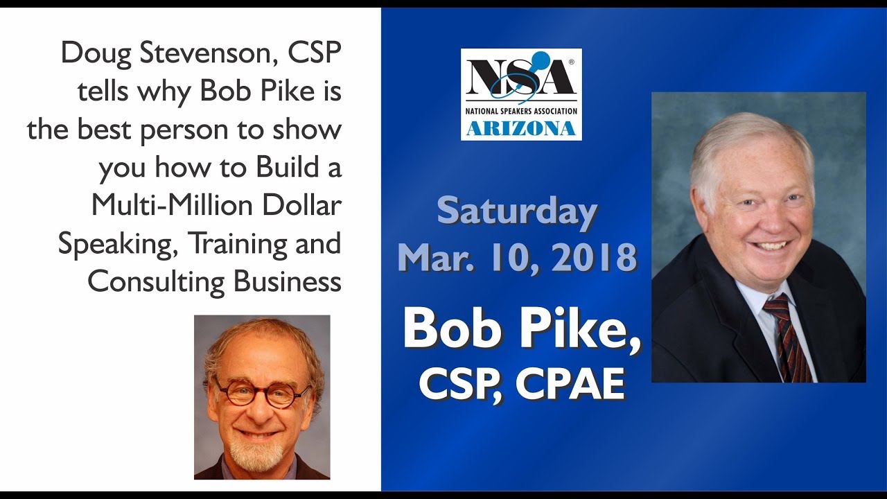 NSA Arizona - Learn How to Build a Multi Million Dollar Speaking, Training and Consulting Business