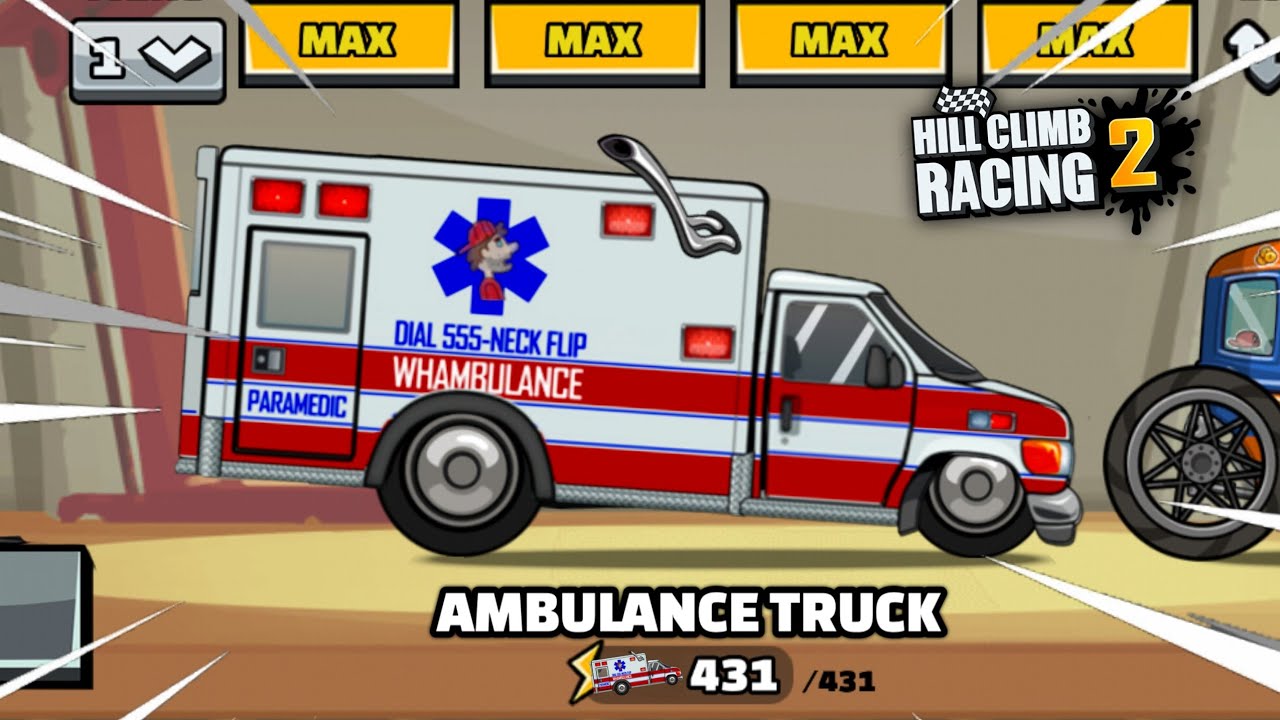 Hill Climb Racing 2 — Эпическая машина скорой помощи😍 (Геймплей)