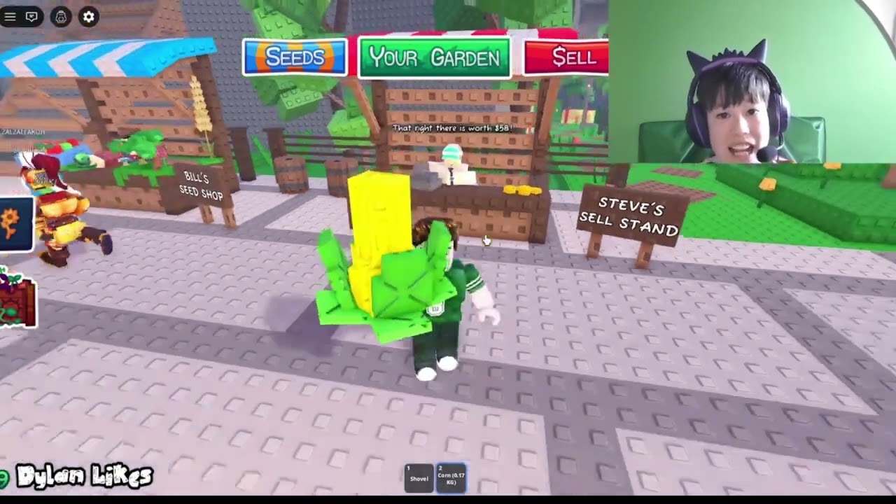 Playing the new grow a garden.....