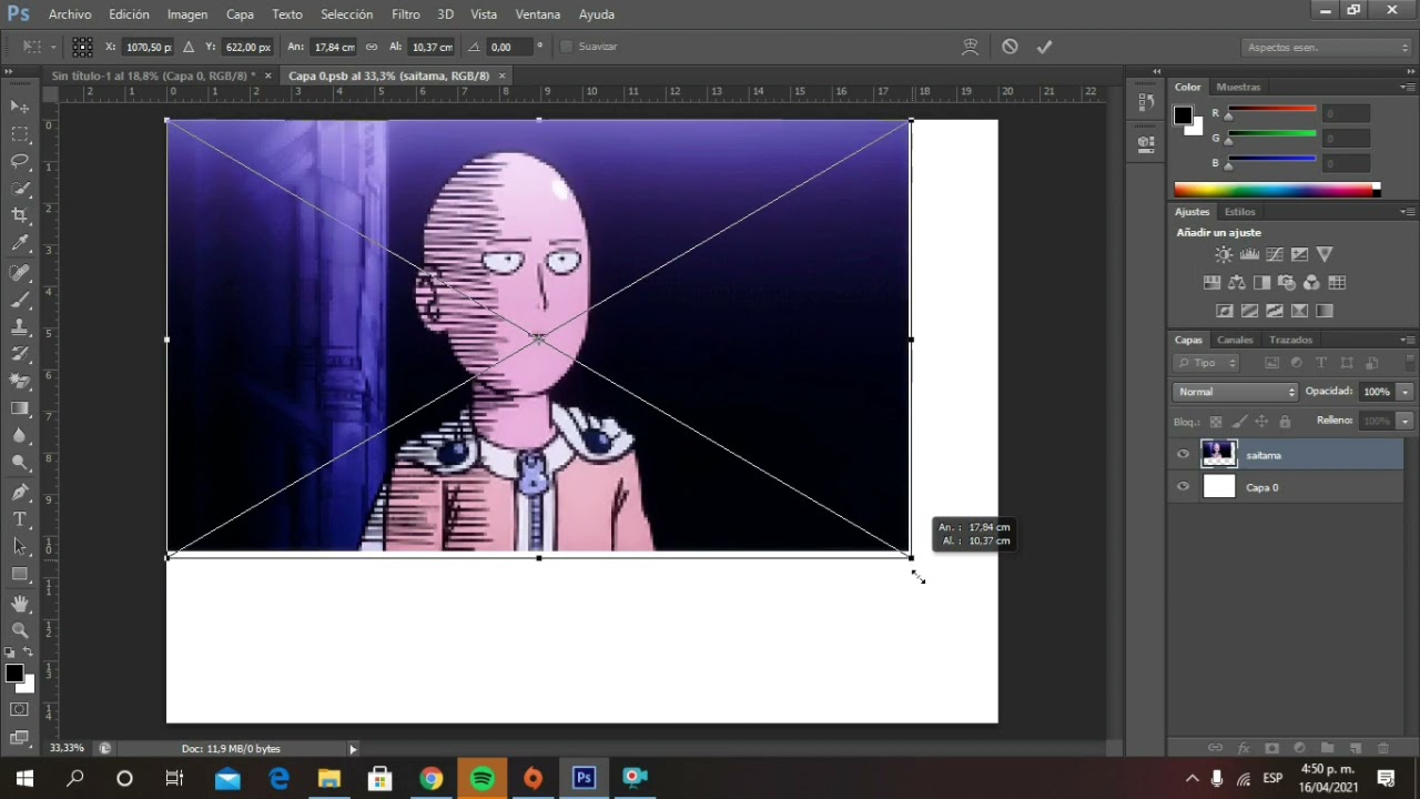 Como hacer   plantillas  para TAZA CÓNICA 17  Onza  con Photoshop  