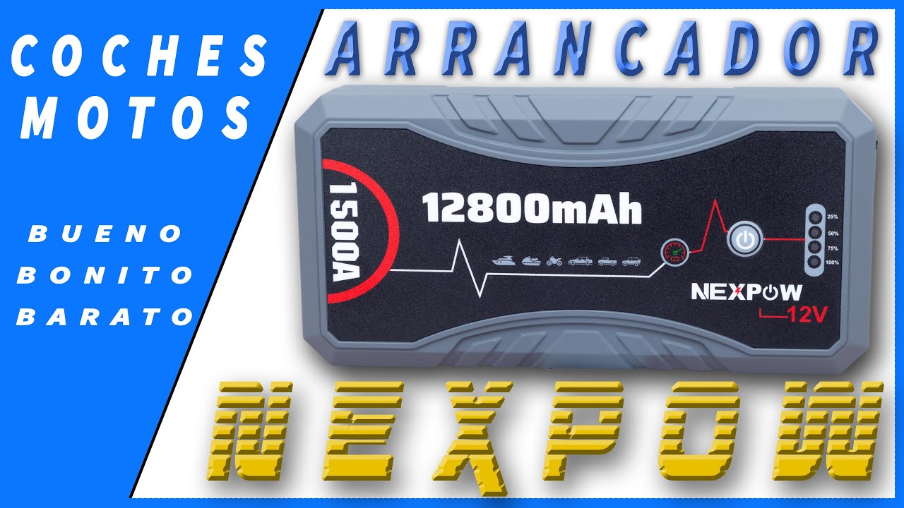 ARRANCADOR DE COCHES MOTOS NEXPOW BUENO BONITO BARATO (MEGA REVIEW)