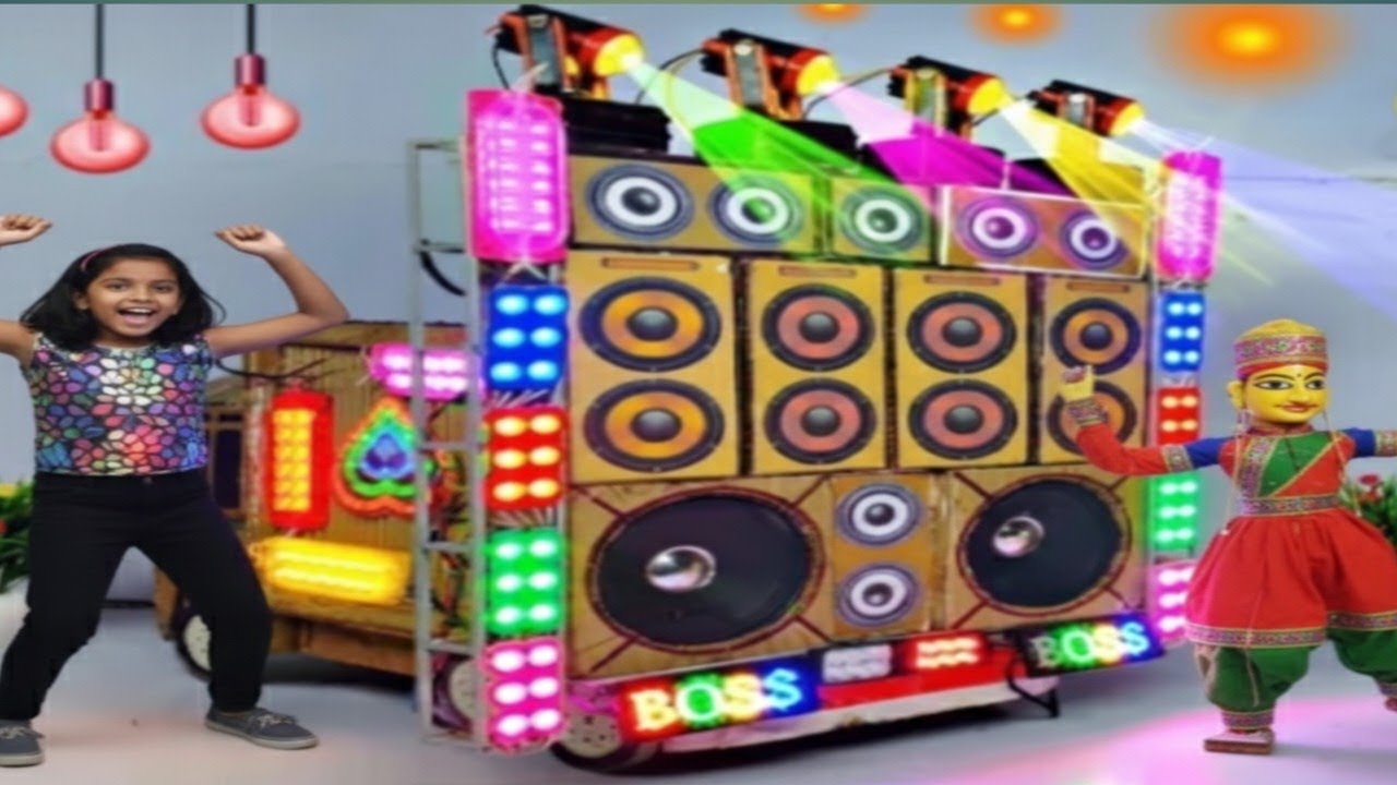 How to make cardboard pick up Mini DJ setup sound setup Mini DJ setup bes 