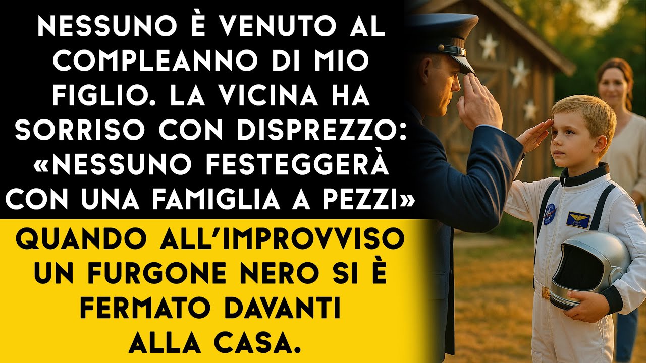 Nessuno è venuto al compleanno di mio figlio di 8 anni… tranne le persone in divisa