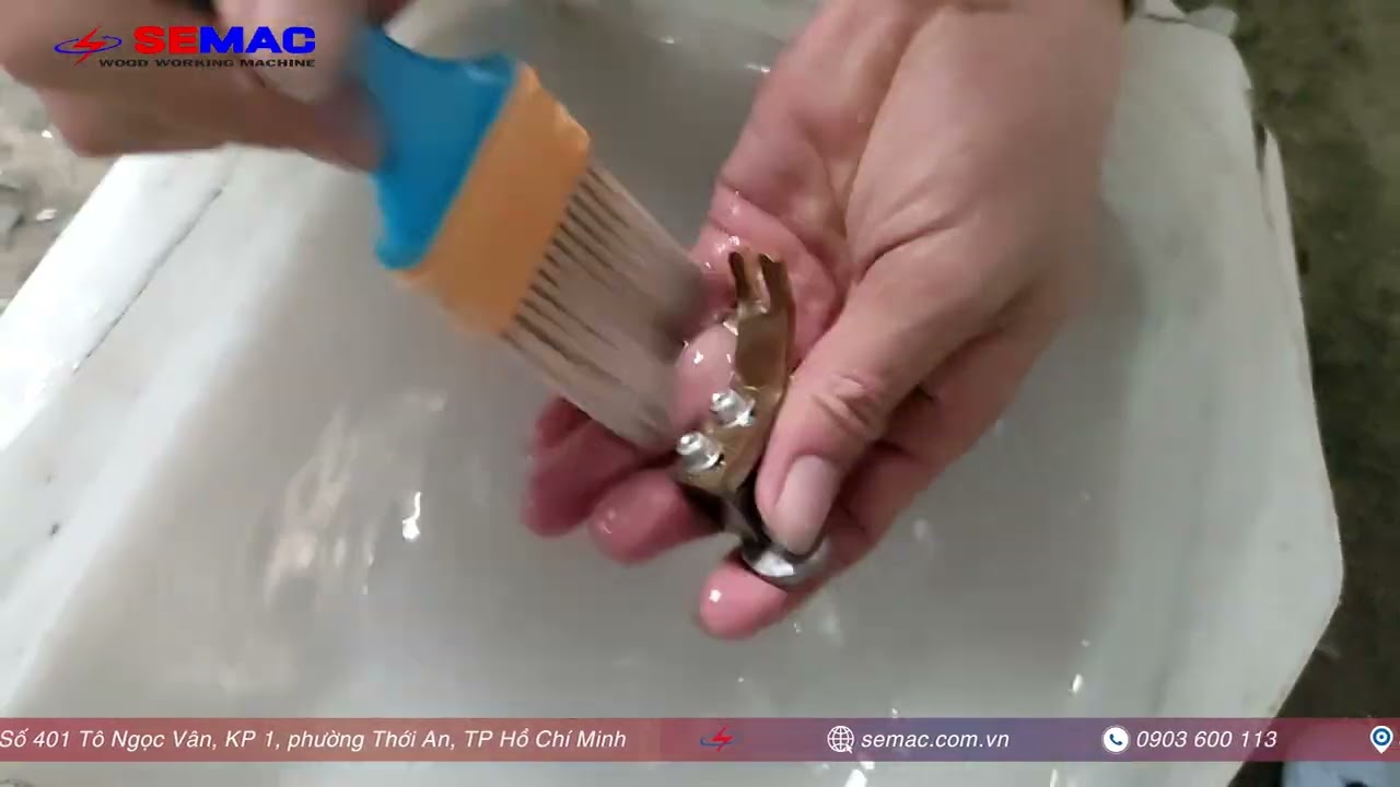 Pha keo - tháo lắp - vệ sinh hộp keo máy giáp mí veneer | Hướng dẫn máy ghép mí veneer | Quốc Duy