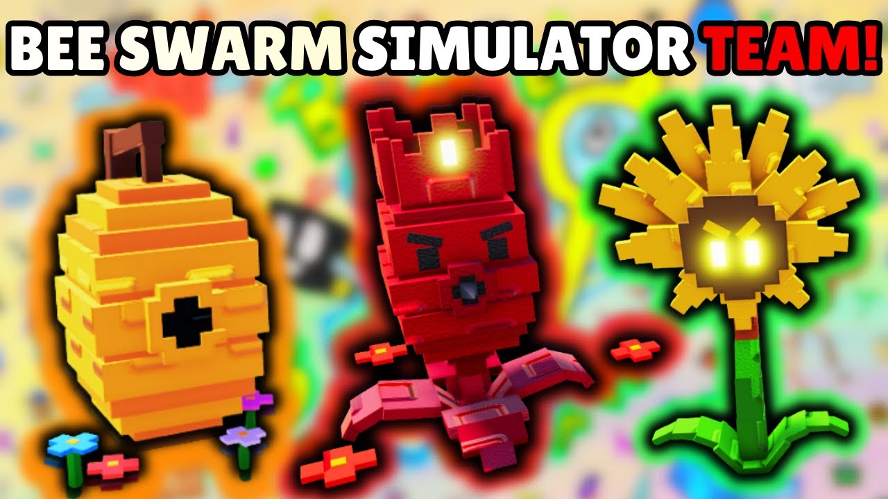 Our BEE SWARM SIMULATOR TEAM BROKE Garden Tower Defense!