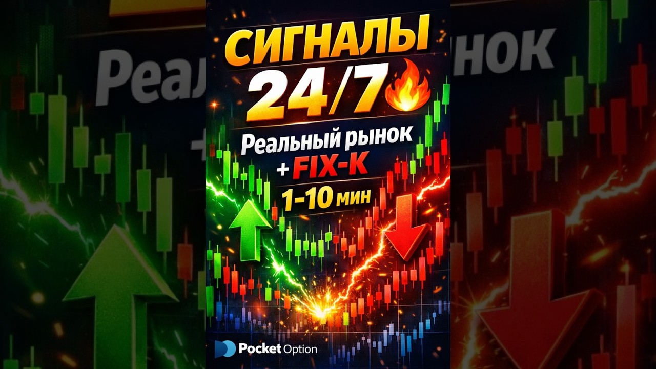 Live Short: Сигналы 24/7 🔥 От 1 до 10 мин + Реальный рынок | Pocket Option
