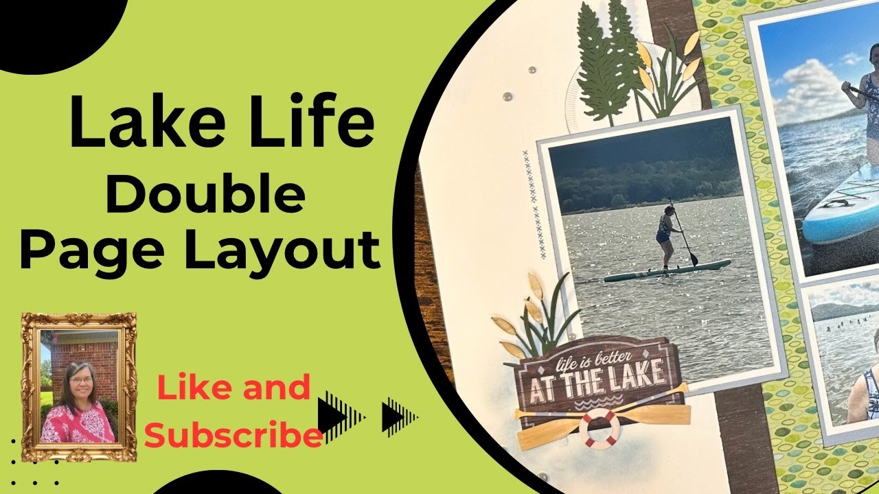 Lake life double page layout