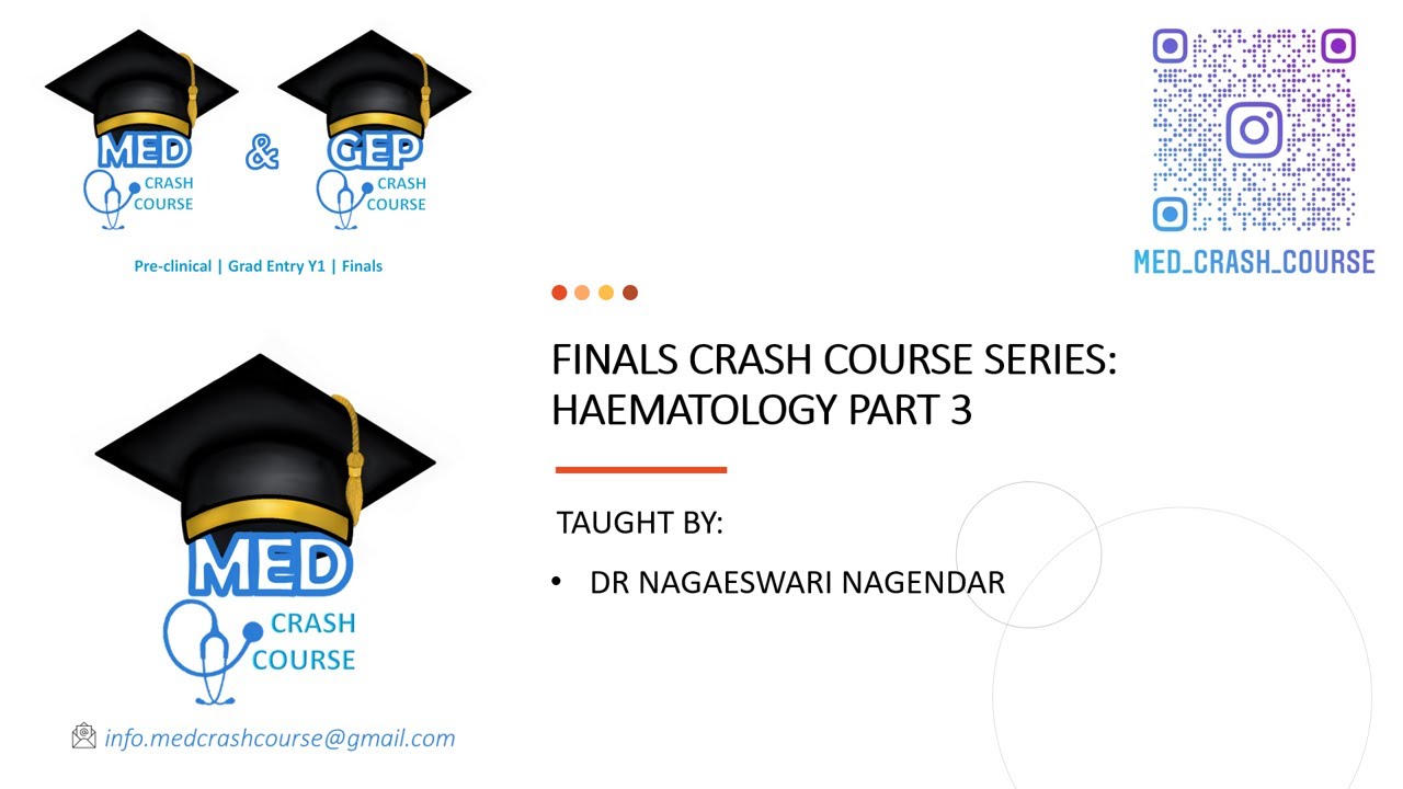 22/23 FINALS CRASH COURSE SERIES: Haematology Part 3