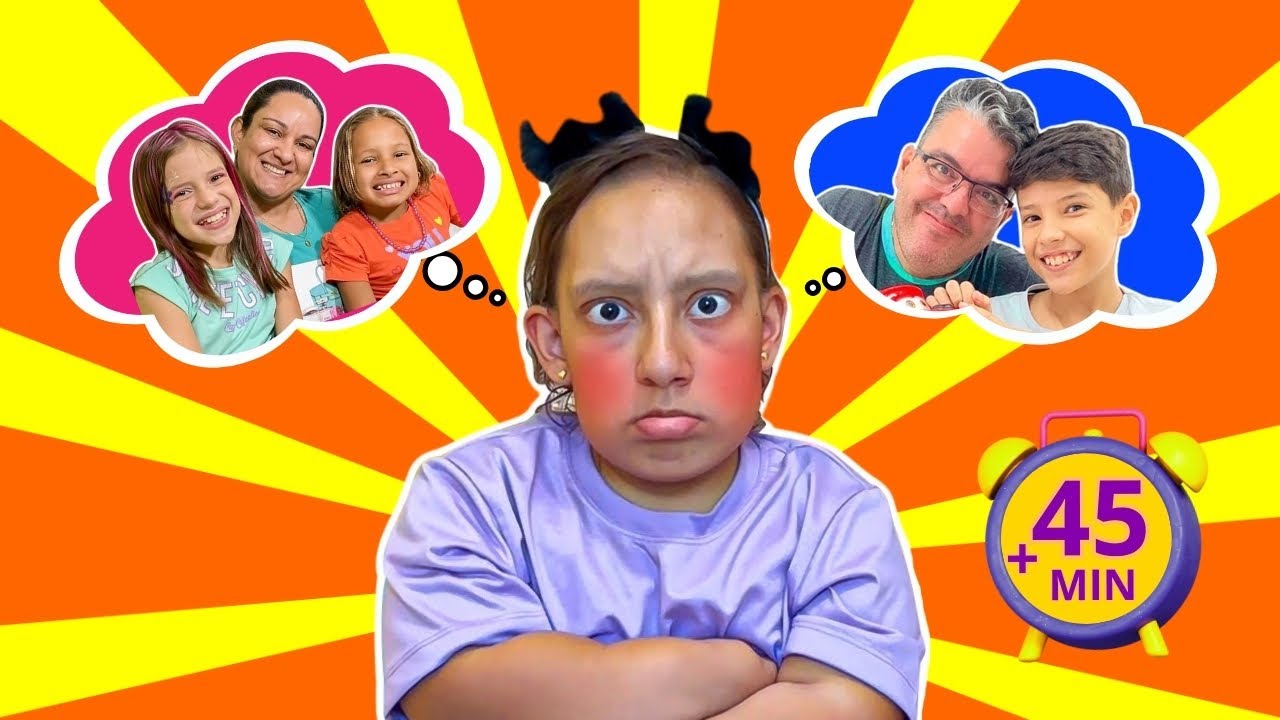 MC Divertida em Histórias Engraçadas com Novos Irmãos e Novos Amigos | Compilation Videos for Kids