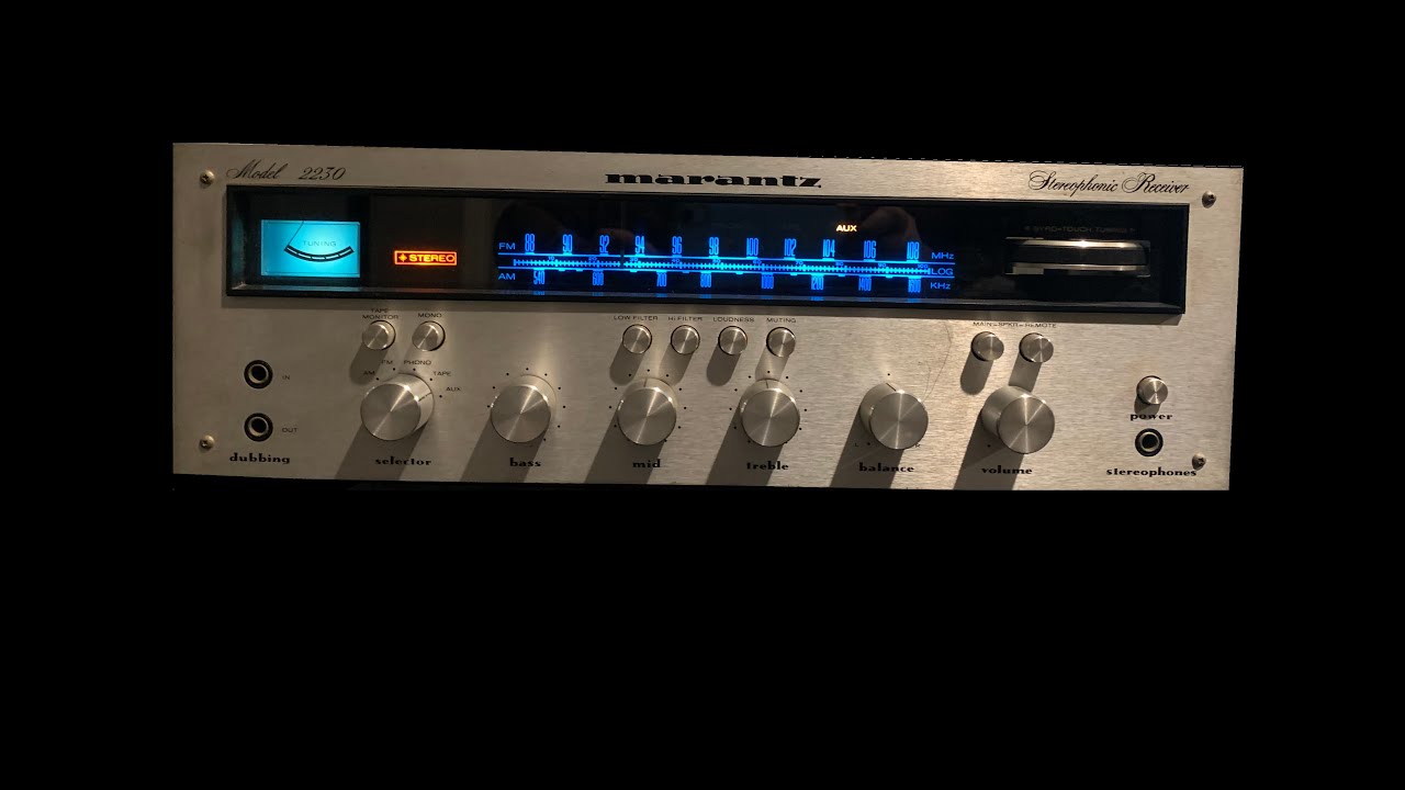 Marantz 2230 (Unit #2) Repair Part 1 - Preamp One Channel Not Working