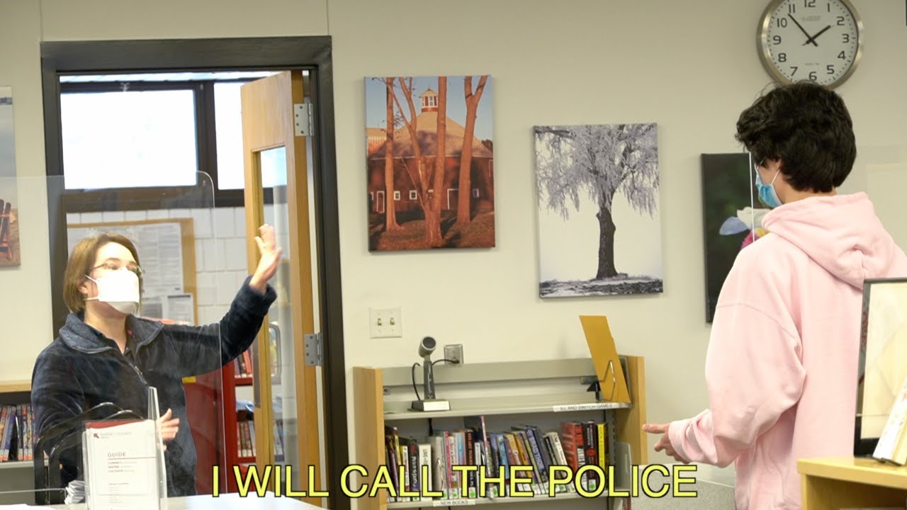 Asking if I Can Watch Adult Videos in the Library