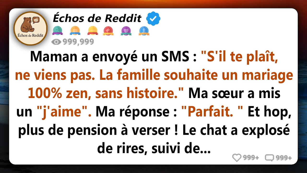 Maman a envoyé un texto : 