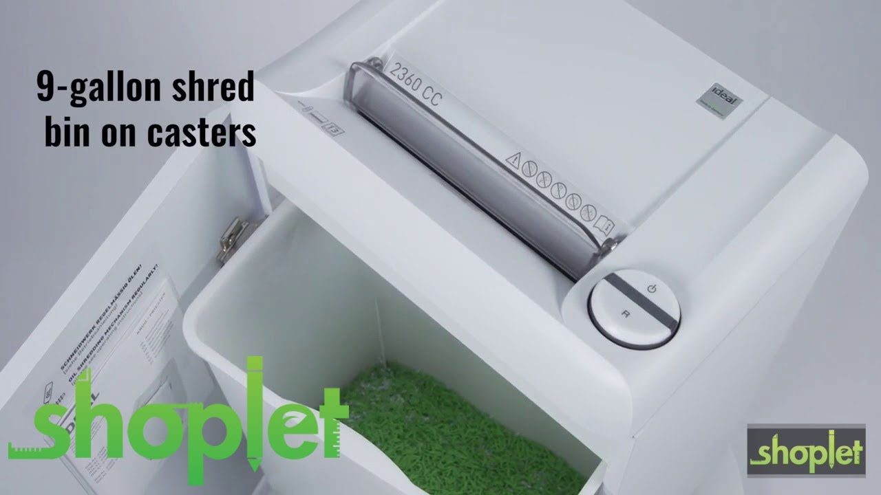 Ideal 2360 strip-cut P-2 Deskside shredder