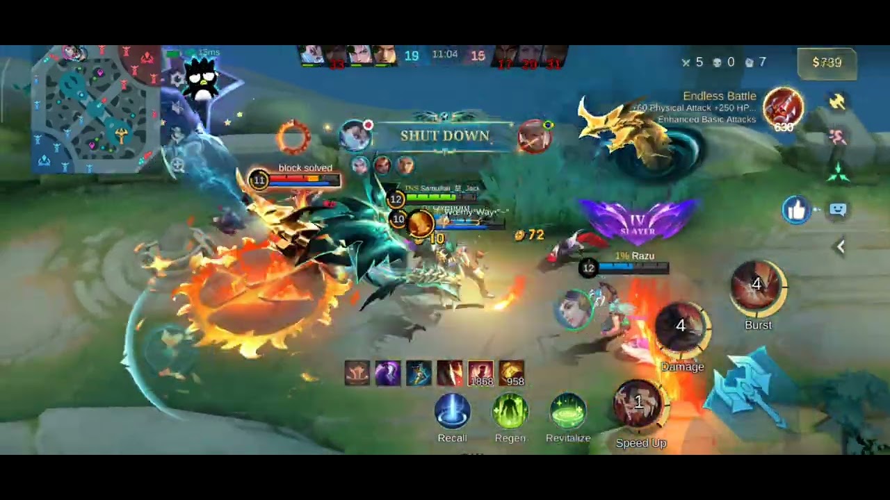 This Hilda with full Assassin build will make enemies cry.😂 #mlbb #mobalegends5v5 