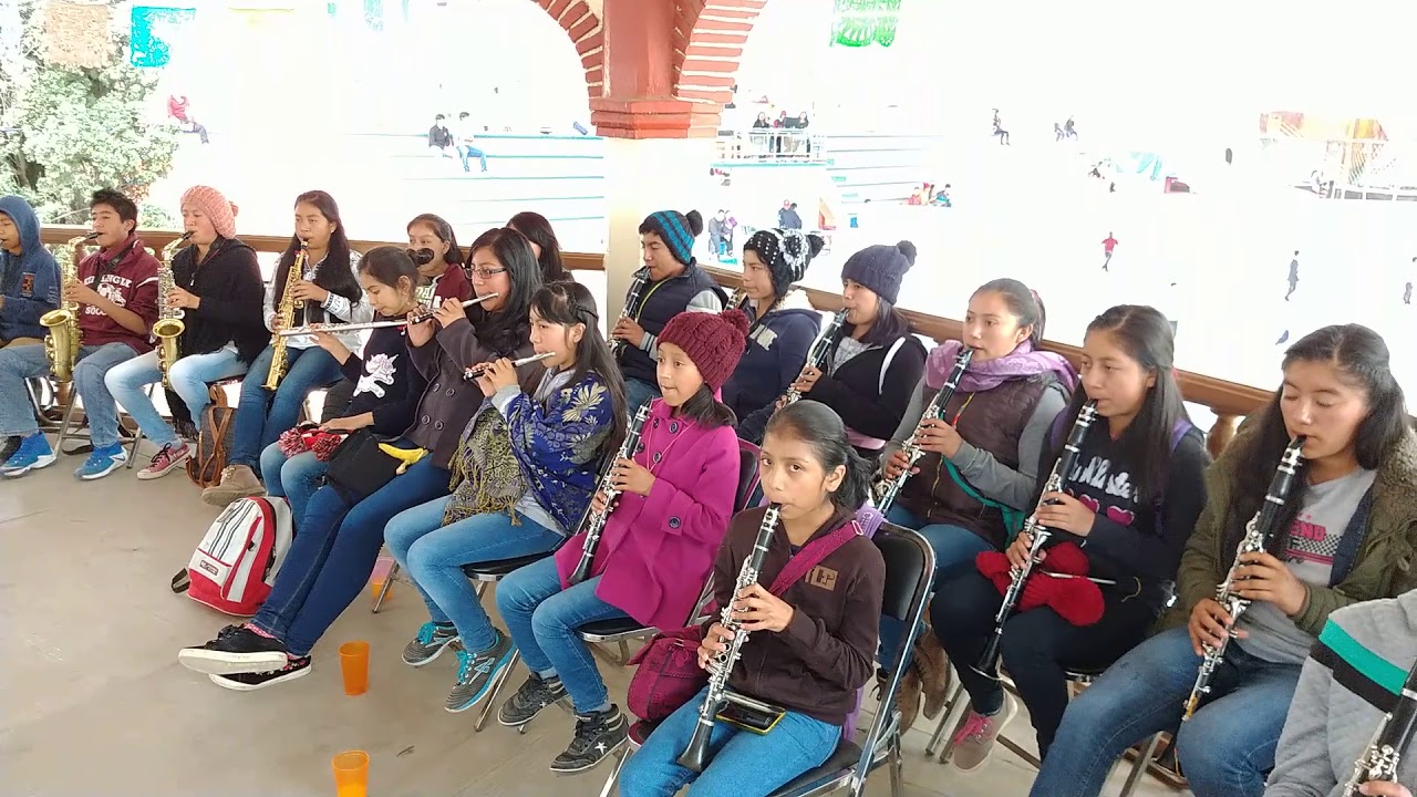 Mas que exelente banda municipal de Sta María tlahuitoltepec mixe Oaxaca agosto 2018