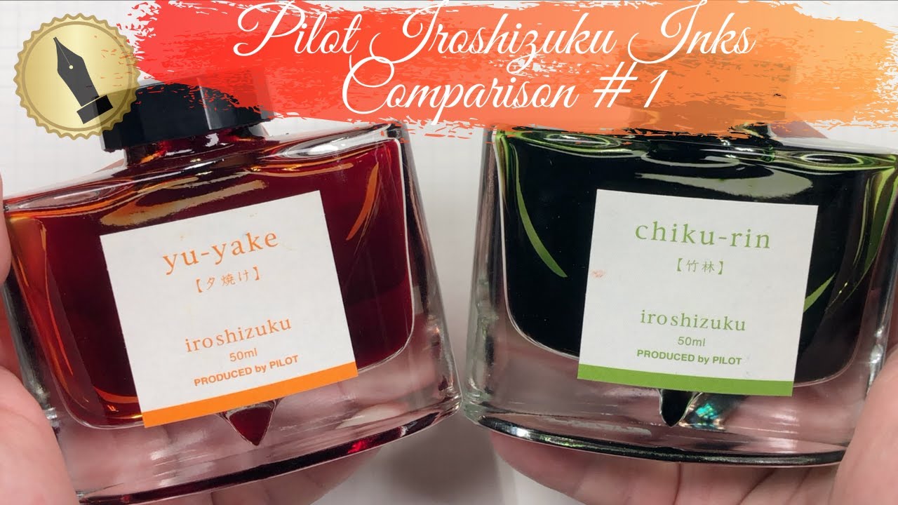 Сравнение чернил Pilot Iroshizuku №1