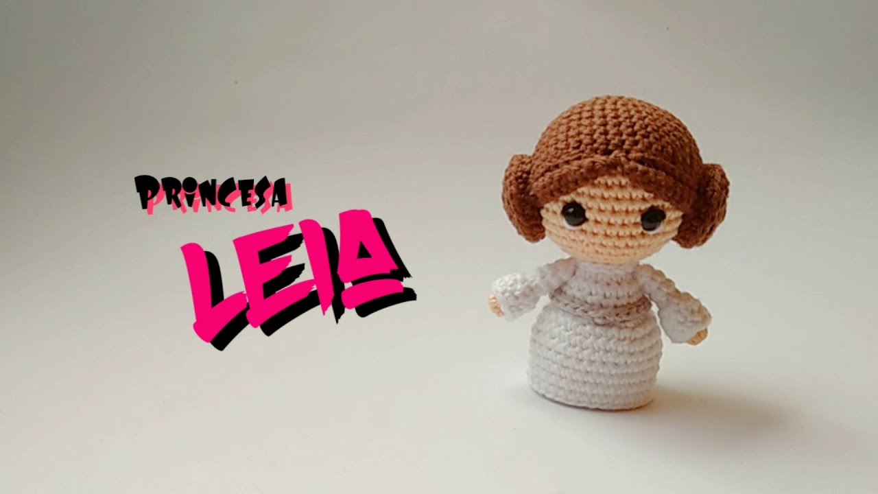 Princesa Leia amigurumi patron(amigurumi crochet tutorial)