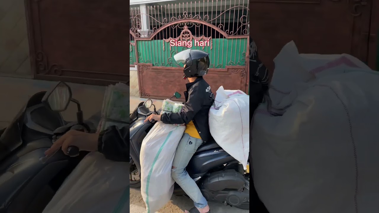 Kerja emang berat. Harus selalu di syukuri #daster #paketusaha #kurir #paket
