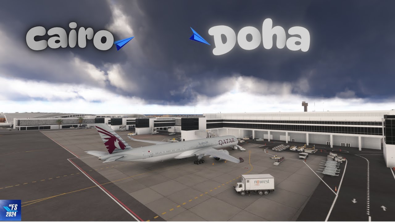 MSFS2024/🔴LIVE/ REAL WORLD QATAR AIRWAYS / HECA-OTHH /INIBUILDS A350-K