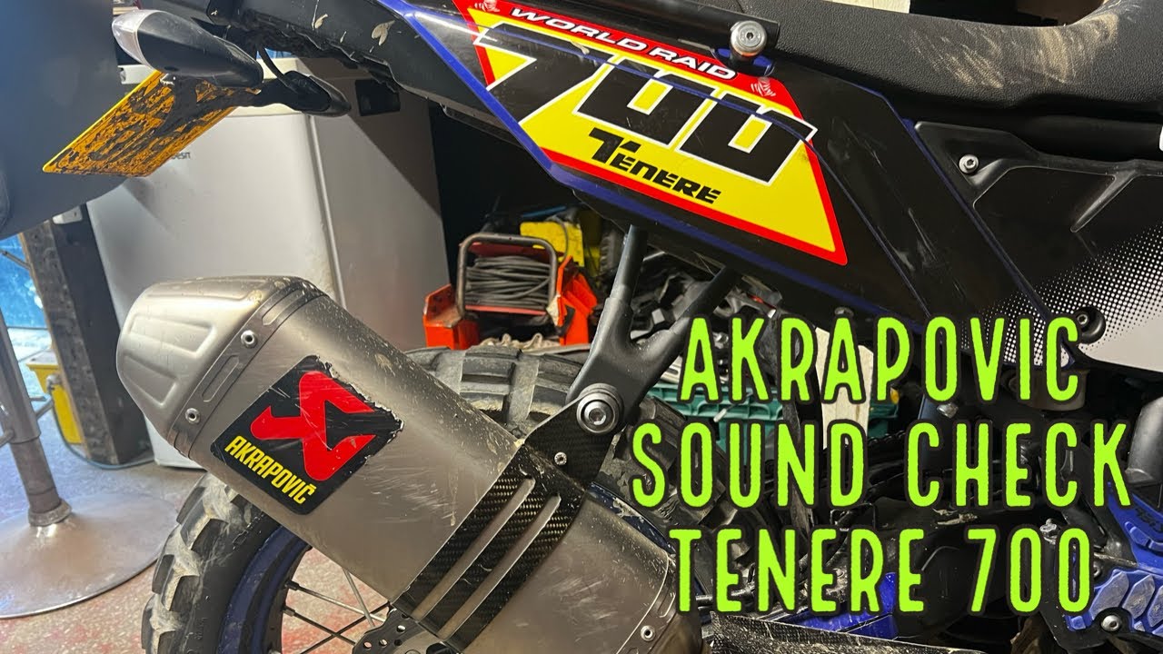 TENERE 700 AKRAPOVIC SOUND CHECK