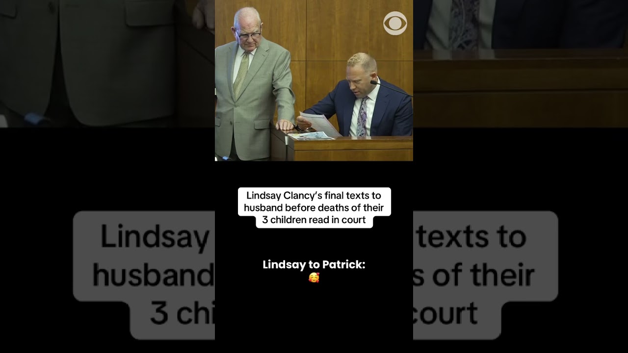 Hear Lindsay Clancy&rsquo;s final texts to husband before deaths of their 3 children #shorts