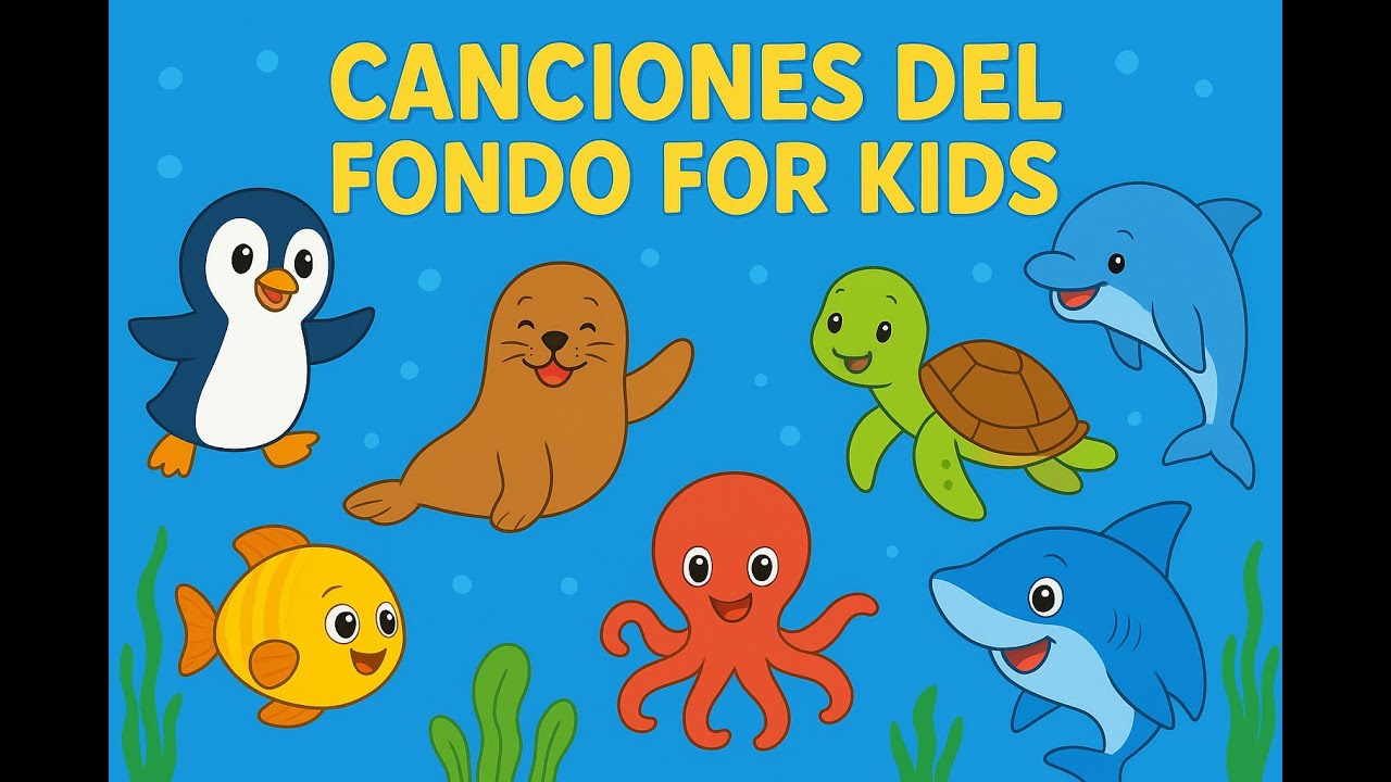 Canciones del mar para niños | Canciones divertidas con amigos del océano