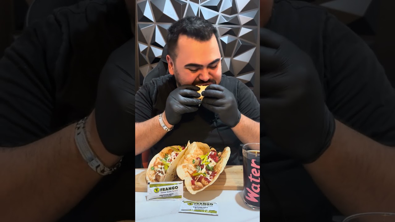DÖNER TACO ASMR I TÜRKÇE ASMR I HIZLI YEMEK YEME I YEMEK SESLERİ