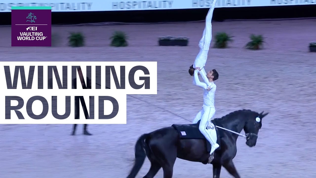 Janika Derks & Johannes Kay 🇩🇪 | Pas de Deaux Winning Round | FEI Vaulting World Cup™ Final 2022