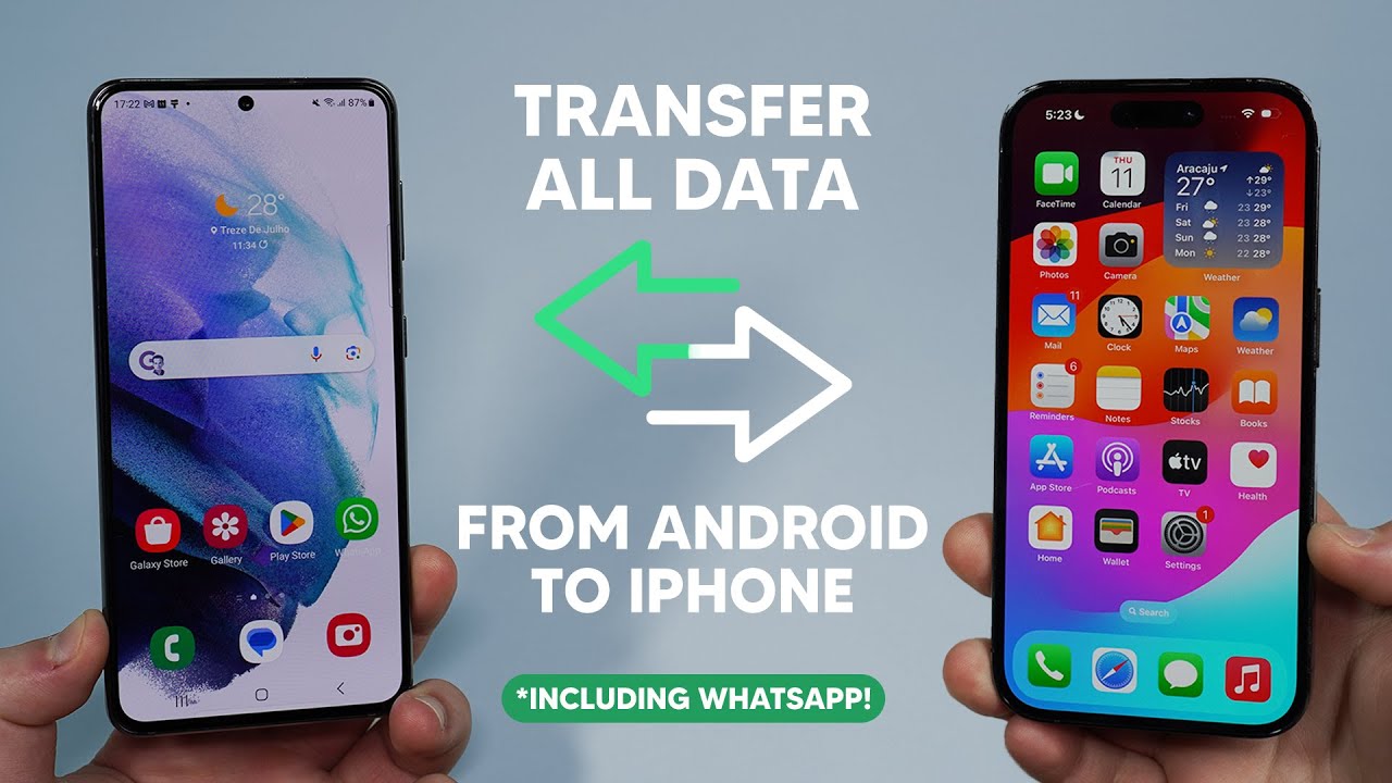 The Best Way To Transfer All Data from Android to iPhone Without a Computer!
