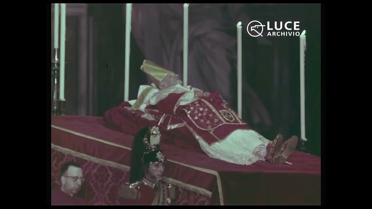 Funeral procession of John XXIII (translation of the body to St. Peter's Basilica) [COLOR HD]