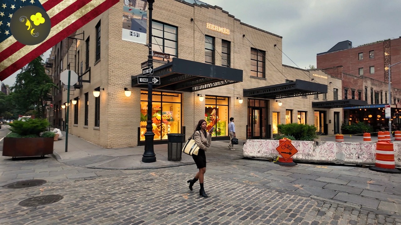 🌧️ Hidden Luxury of NYC’s Meatpacking District  A Rainy 4K Walk Through Manhattan’s Stylish Streets