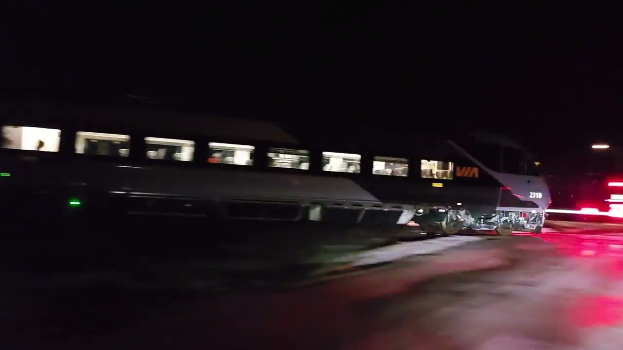 Test Train VIA 303 at Carlsbad Springs