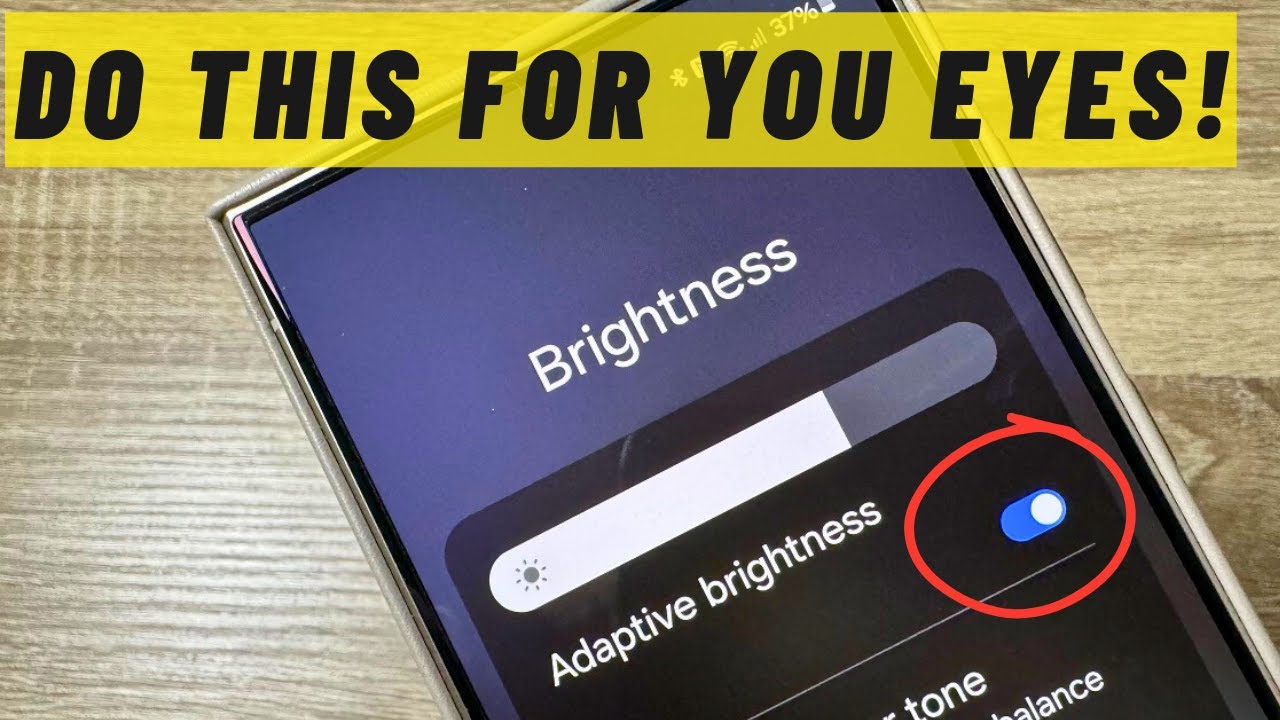 How to Enable / Disable ADAPTIVE BRIGHTNESS on Samsung Galaxy S24