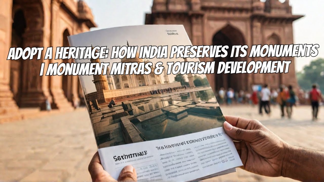 Adopt a Heritage: How India Preserves Its Monuments | Monument Mitras & Tourism Development