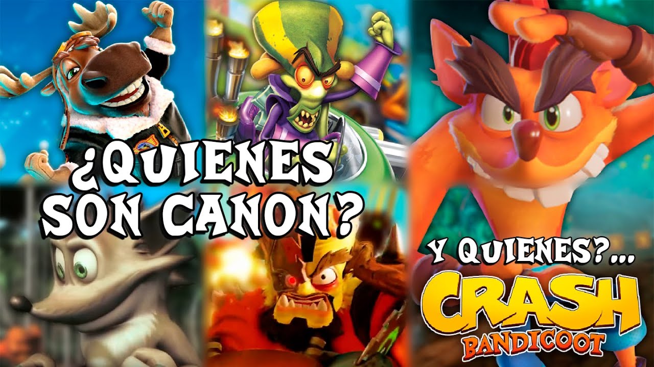 ¿Que Personajes son Canon en Crash Bandicoot?