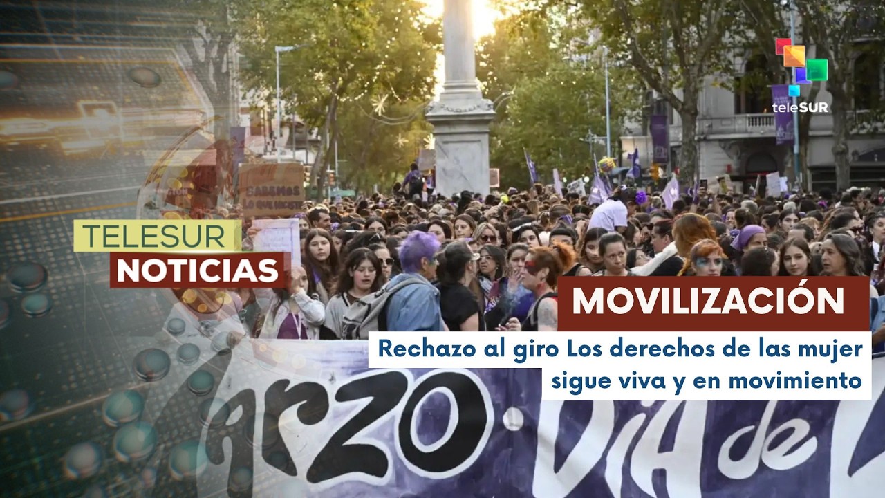 Montevideo vivió una masiva movilización por el Día Internacional de la Mujer