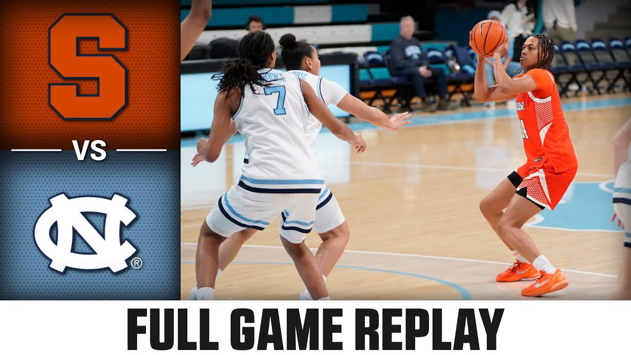 Syracuse vs. North Carolina Full Game Replay | 2025-26 ACC Women's Basketball