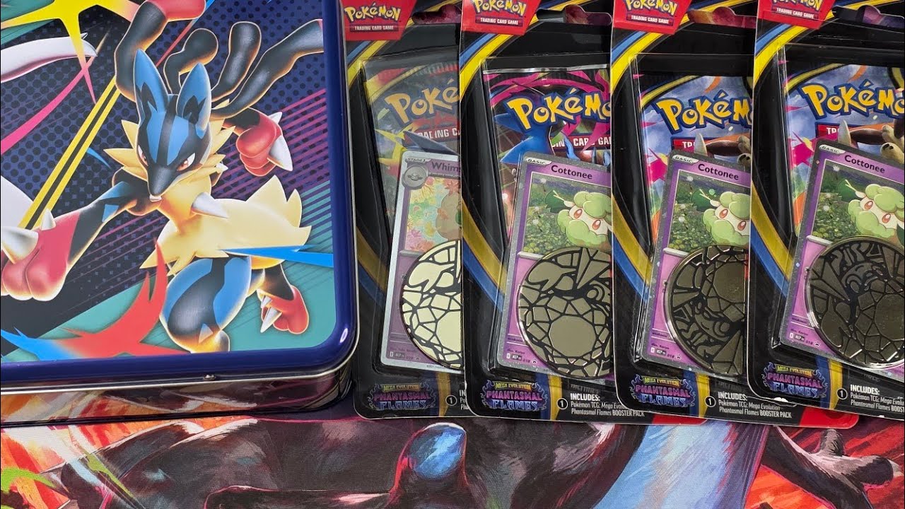 Давайте откроем НОВЫЕ бустеры Pokémon! Ланч-бокс Лукарио + Призрачное пламя! Мега-мечта?
