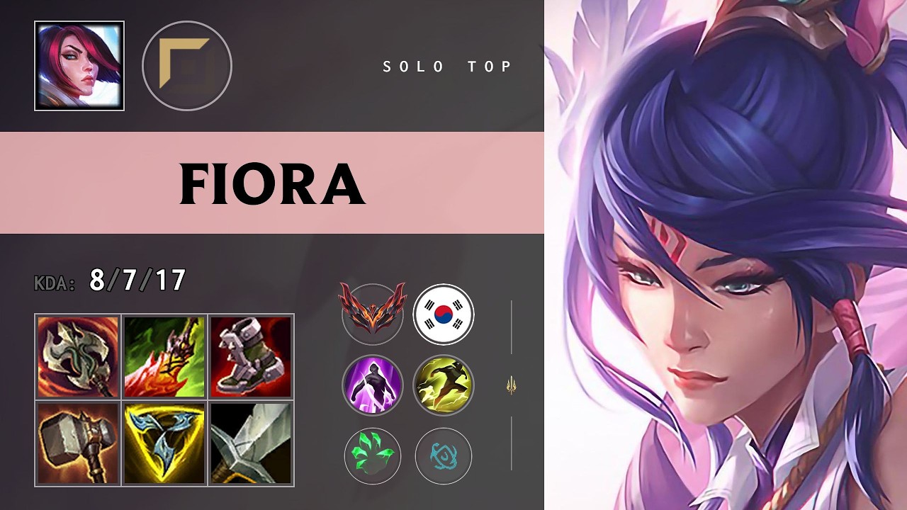 Fiora Top vs Jax - KR Grandmaster Patch 26.14