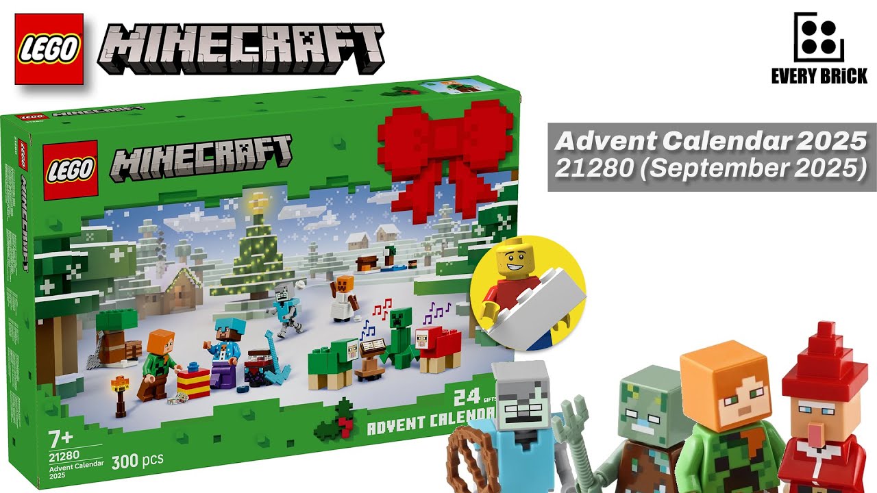 LEGO Minecraft Advent Calendar 2025 - 21280 Speed Build