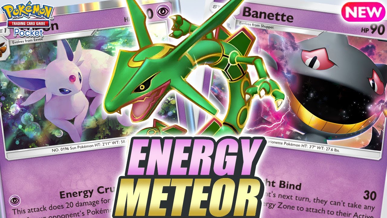 INSANE CONTROL ! TRAP Opponents with New BANETTE , ESPEON & RAYQUAZA Deck ! - Pokemon TCG Pocket