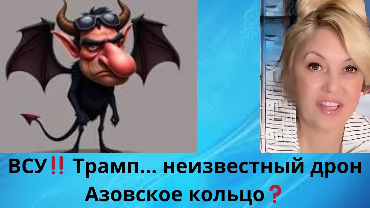 ✔️ ВСУ ‼️🛩️⚡ Трамп ...  неизвестный дрон ‼️ 💥  Азовское кольцо‼️