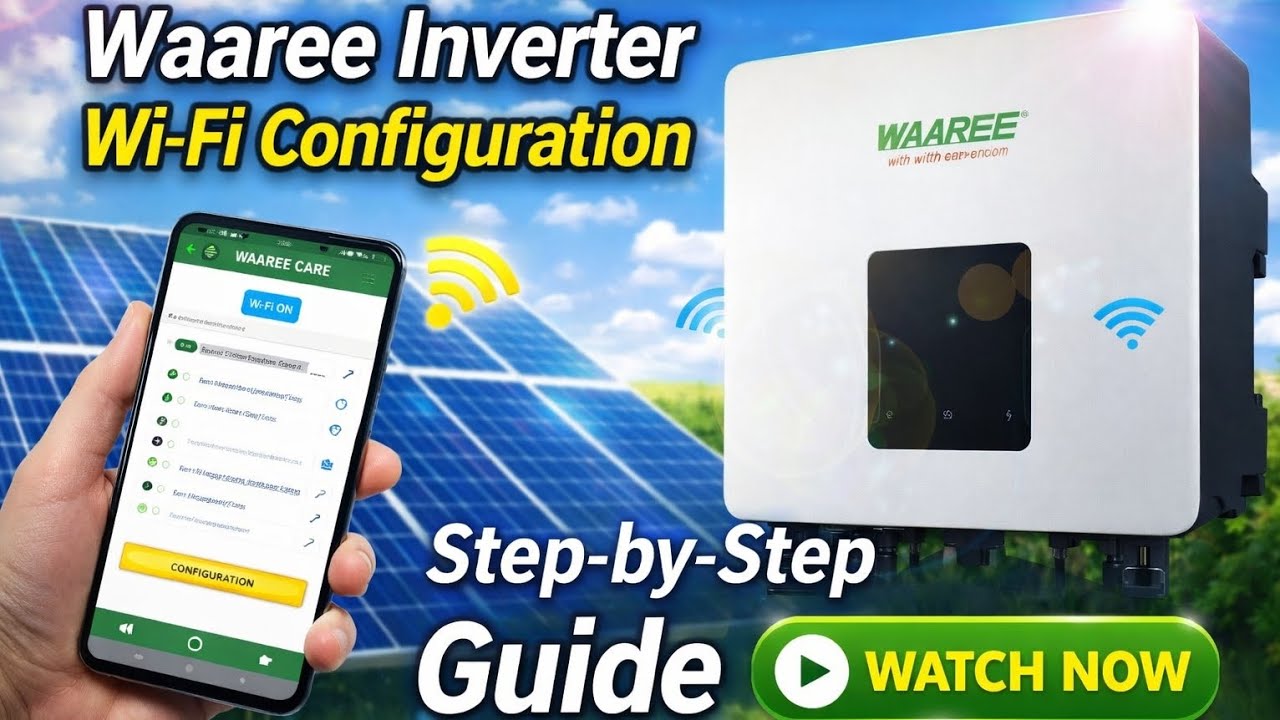 Waaree inverter Wi-Fi configuration| waaree inverter Wi-Fi setup| waaree pv hub